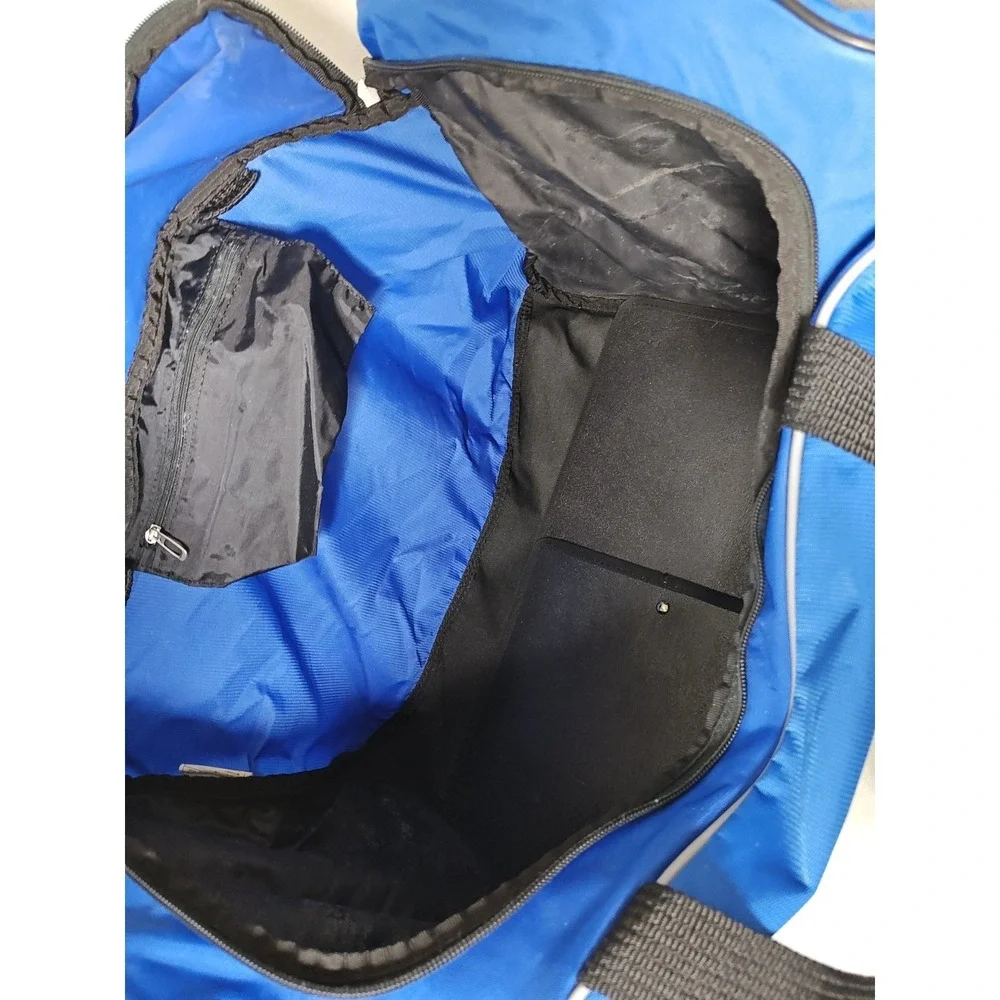 Nike Duffel Gym Sports Travel Bag Blue‎ Shoulder Strap BA1769-483 Large Swoosh